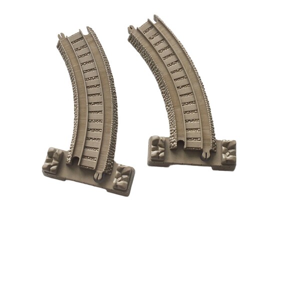 THOMAS THE TANK Trackmaster 4 Sloped Curved 6.5"Track Right & Left Risers Mattel - Picture 5 of 7